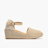 Sandalia de Pitillos con hebilla en rafia 10560 Natural