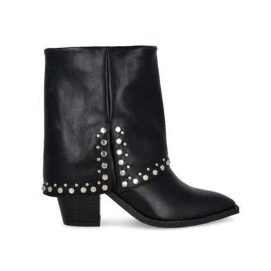 Botines con remaches de mujer D´Angela DRB29147 Negro