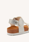 Sandalias BIO Gioseppo ANGWIN 71344 BLANCAS Y PLATEADAS CON GLITTER