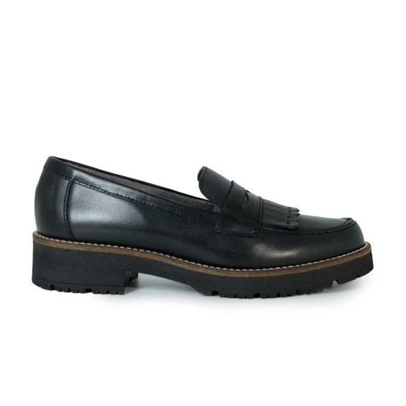 Mocasín en piel mujer Pitillos 10783 Negro