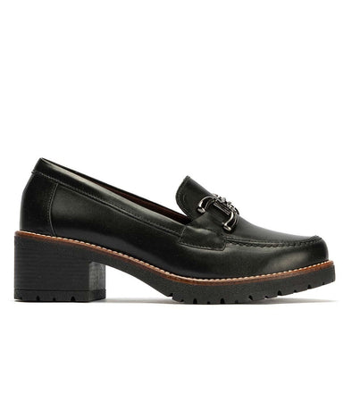 Mocasín en piel mujer Pitillos 20220 Negro