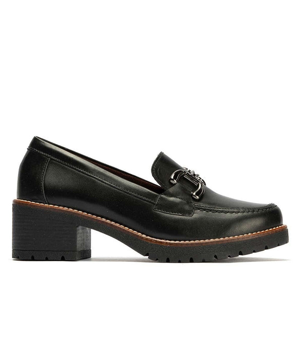 Mocasín en piel mujer Pitillos 20220 Negro